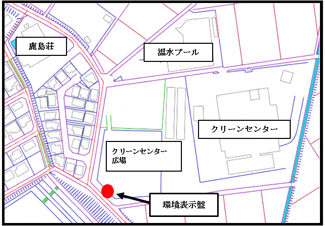 ごみ焼却施設排出ガス測定値表示盤