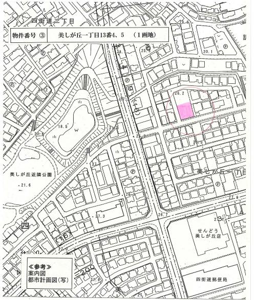 案内図（美しが丘1-13-4、5）の画像