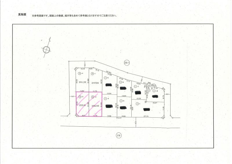 見取図（美しが丘1-13-4、5）の画像