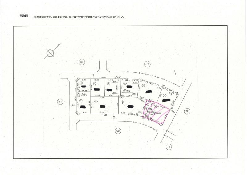 見取図（美しが丘2-18-2、3）